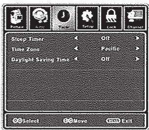 AUDIOVOX JE1909 - Menu d'installation: - 1