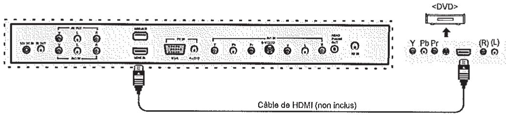 AUDIOVOX JE1909 - Raccordements de DVD - 3