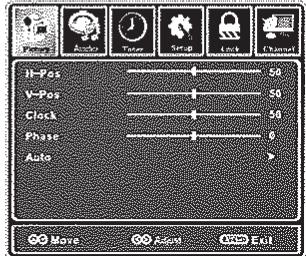 AUDIOVOX JE1909 - Personnalisation des paramètres de SETUP - 2