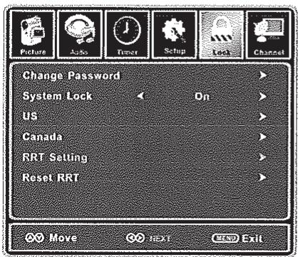 AUDIOVOX JE1909 - Personnalisation des paramètres de verrouillage (LOCK) - 3