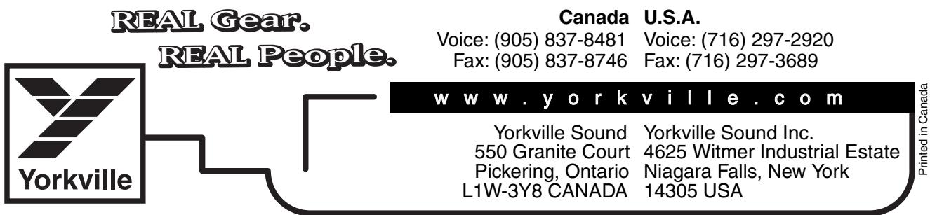 YORKVILLE LP302 - Barde gradation LP304 - 1