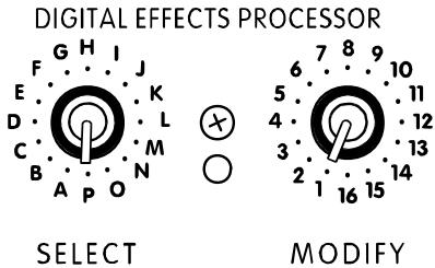 YORKVILLE MP10DS - DIGITAL EFFECTS PROCESSOR SELECT & MODIFY CONTROLS - 1