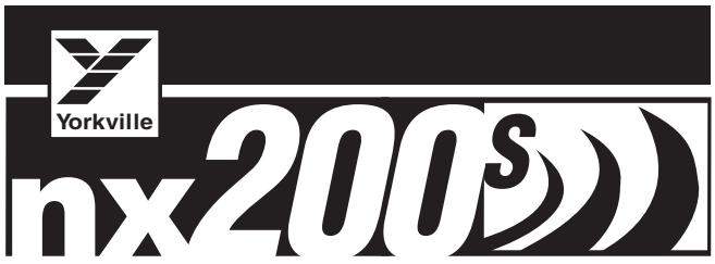 YORKVILLE NX200S - Notice d'utilisation - 1