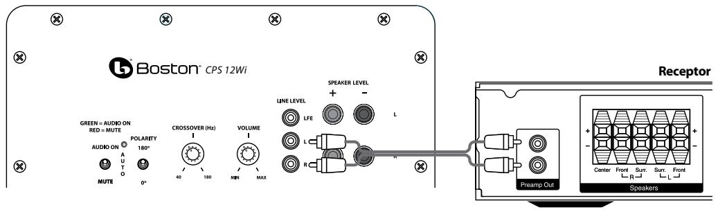 BOSTON ACOUSTICS CPS 8WI - Conexión al sistema electrónico sin una calidad de subwoofer - 1
