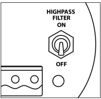 BOSTON ACOUSTICS HSI 430 - Commande du filtre passe-haut - 1