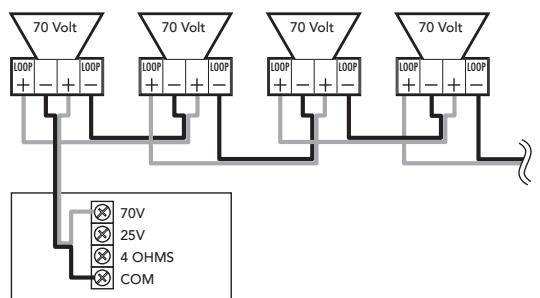 BOSTON ACOUSTICS PRI85SUBCV - Conexiones de multibles parlantes - 2