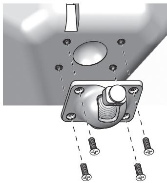 BOSTON ACOUSTICS SOUNDWARE XL - Colocación del soporte esférico giratorio - 1