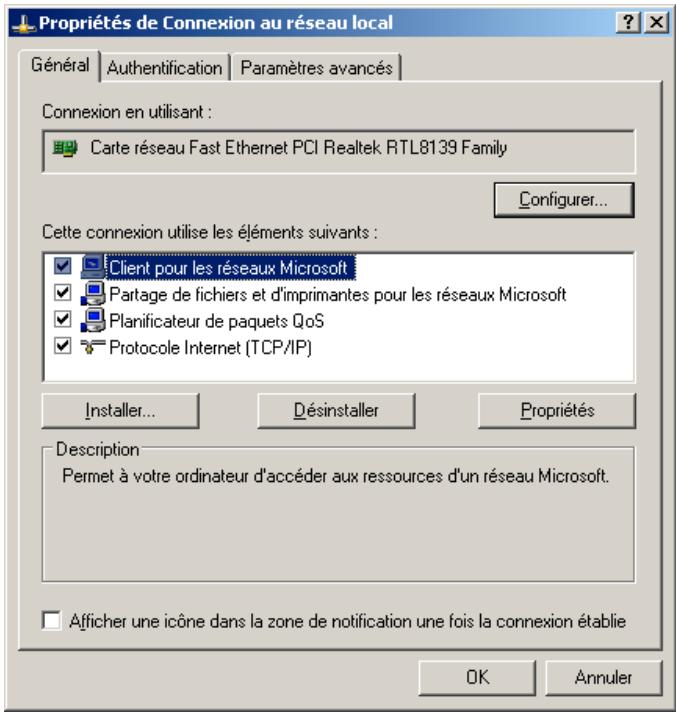 OVISLINK EVO-USB-BTH - Partage de connexion réseau sous windows (2000 ou XP) - 2