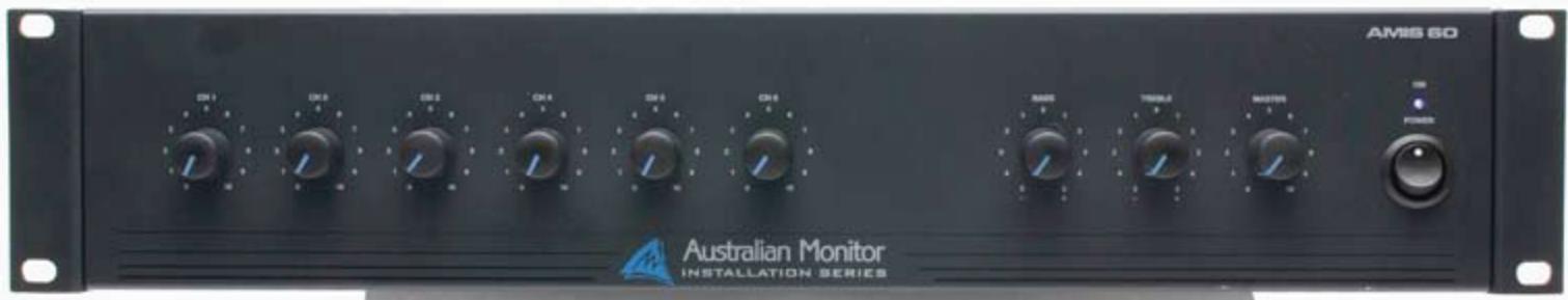 AUSTRALIAN MONITOR AMIS60 - Amplificateurs mélangeurs 60 watts et 120 watts - 1