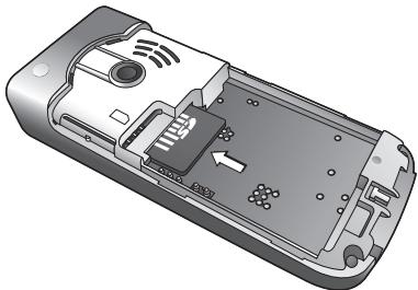 BENQ-SIEMENS E61 - Installing the miniSD card - 1