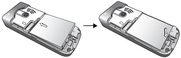BENQ-SIEMENS E61 - Installing a battery - 1