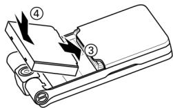 BENQ-SIEMENS EF81 - Inserting the battery - 1