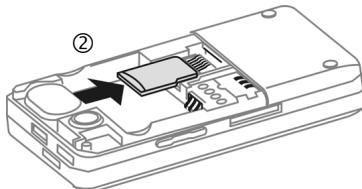 BENQ-SIEMENS EL71 - Insert MicroSD card (optional) - 1