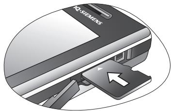 BENQ-SIEMENS S81 - Installer la carte microsd - 1