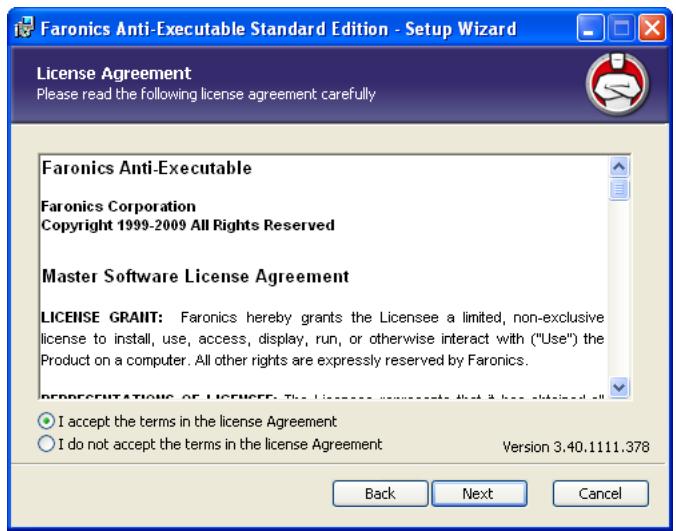 FARONICS ANTI-EXECUTABLE STANDARD - Installation Overview - 2