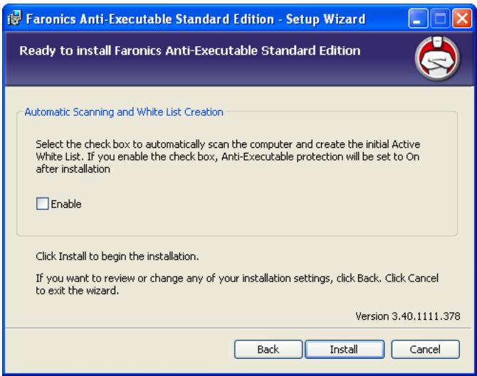 FARONICS ANTI-EXECUTABLE STANDARD - Installation Overview - 6
