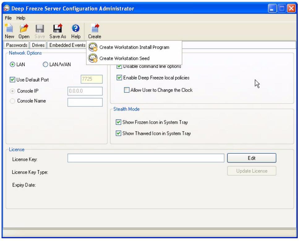 FARONICS DEEP FREEZE SERVER ENTERPRISE - Creating Workstation Install Program and Workstation Seed - 1