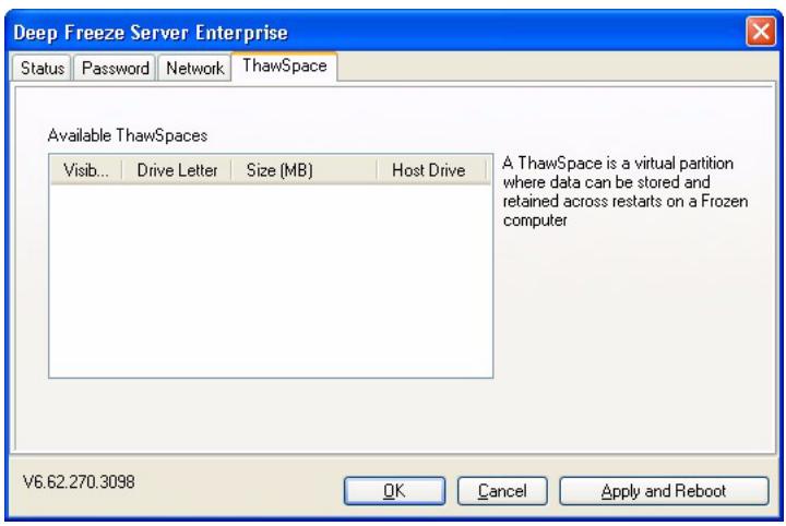 FARONICS DEEP FREEZE SERVER ENTERPRISE - ThawSpace Tab - 1