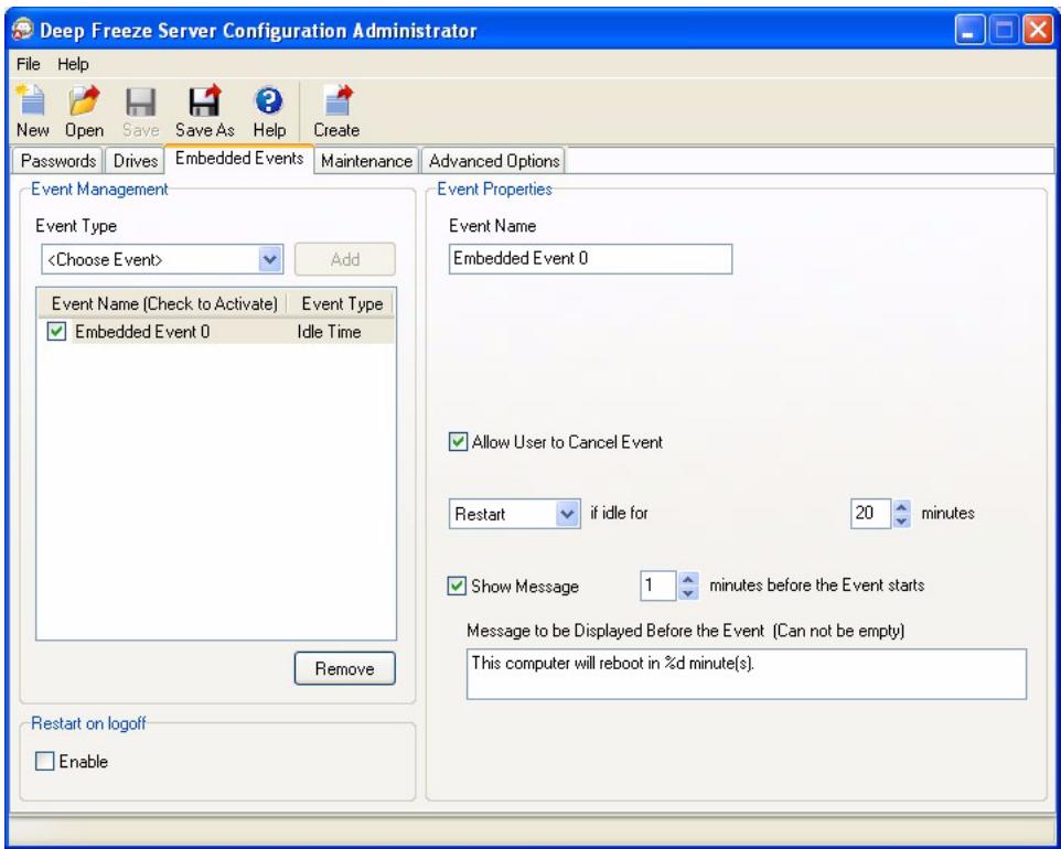 FARONICS DEEP FREEZE SERVER ENTERPRISE - Idle Time - 1