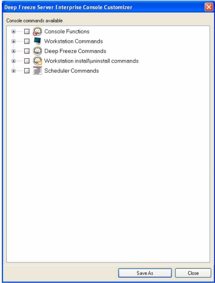 FARONICS DEEP FREEZE SERVER ENTERPRISE - Exporting Custom Actions - 1