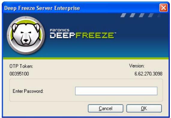 FARONICS DEEP FREEZE SERVER ENTERPRISE - Login Screen - 1