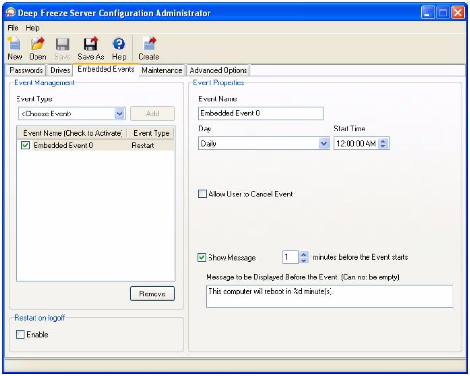 FARONICS DEEP FREEZE SERVER ENTERPRISE - Example - 1