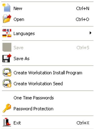 FARONICS DEEP FREEZE SERVER ENTERPRISE - Toolbar and Menus - 7