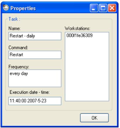 FARONICS DEEP FREEZE SERVER ENTERPRISE - Scheduled Task Properties - 1