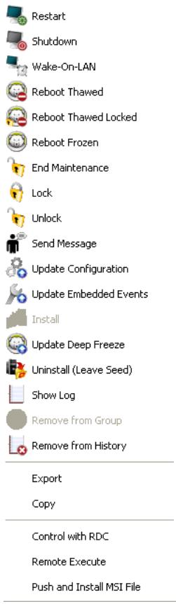 FARONICS DEEP FREEZE SERVER ENTERPRISE - Managing Deep Freeze with the Console - 2