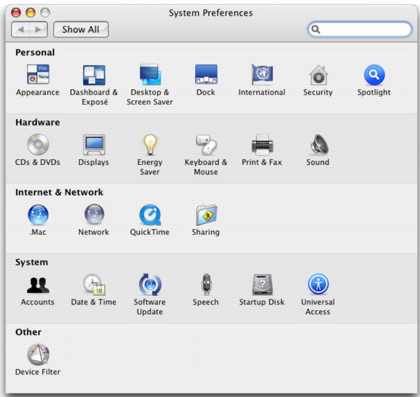 FARONICS DEVICE FILTER MAC - Using the Device Filter Preference Pane - 1