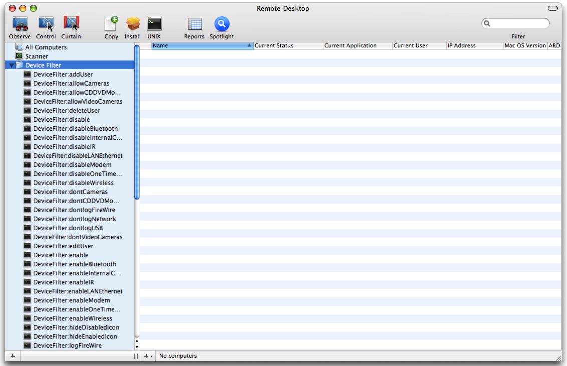 FARONICS DEVICE FILTER MAC - Appendix II: Apple Remote Desktop Integration Tasks - 1