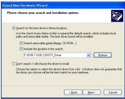FREECOM DVBT-STICK USB - Install Driver - 2