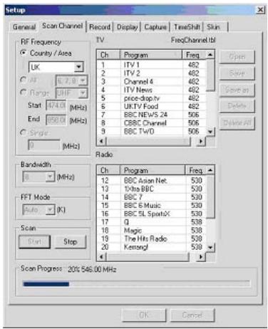 FREECOM DVBT-STICK USB - Scan Frequency: - 3