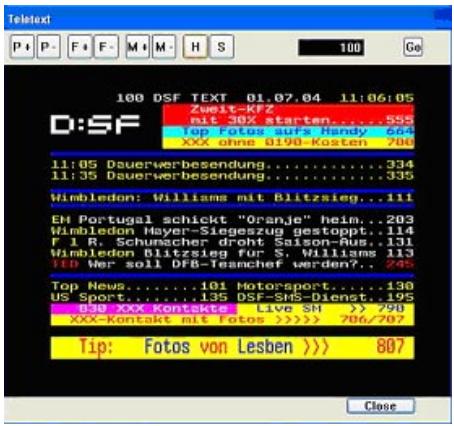 FREECOM DVBT-STICK USB - Program channel display : - 2