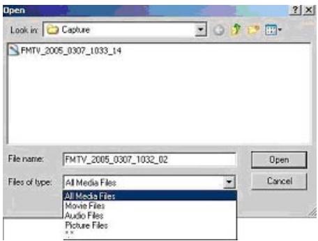 FREECOM DVBT-STICK USB - Capture setup - 1
