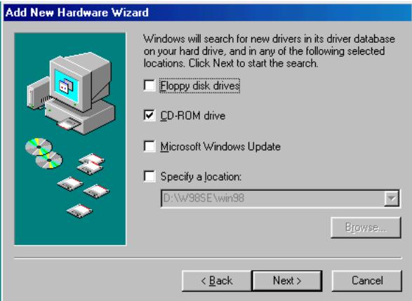 FREECOM FHD-2 - Driver installation USB under Windows 98 SE - 3