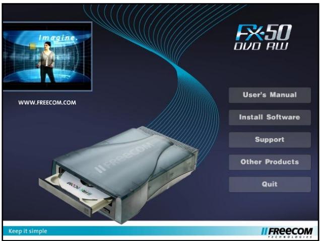FREECOM FX-50 - CAPITULO 3: Instalación del software de uso - 1