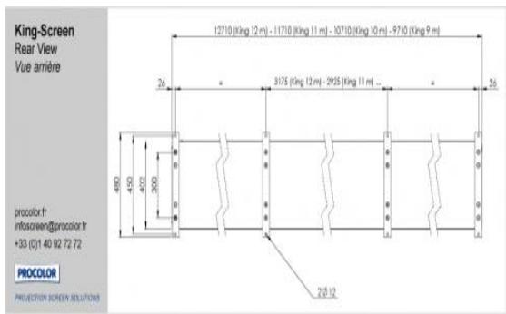 PROCOLOR KING SCREEN - Dimensions / références - 1