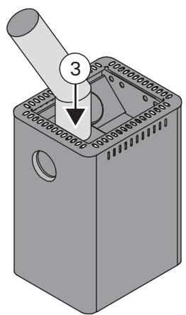 HARVIA 20 BOILER - Anschluss des Ofens an einen gemauerten Rauchfang über die obere Anschlussöffnung (Abbildung 10) - 8