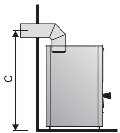 HARVIA 20 BOILER - Anschluss des Ofens an einen gemauerten Rauchfang über die obere Anschlussöffnung (Abbildung 10) - 4
