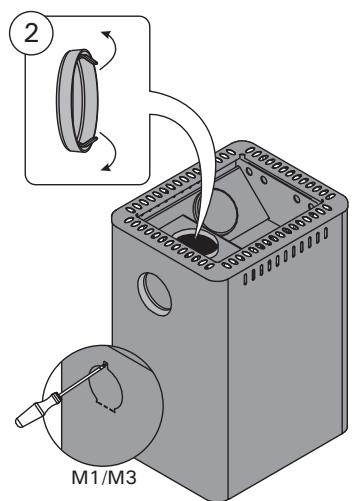 HARVIA 20 BOILER - Anschluss des Ofens an einen Harvia-Edelstahlschornstein - 2