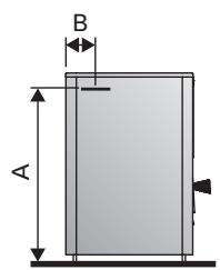 HARVIA 20 BOILER - Anschluss des Ofens an einen gemauerten Rauchfang über die obere Anschlussöffnung (Abbildung 10) - 3