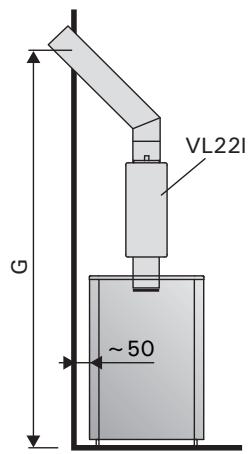 HARVIA M3 SL - Anschluss des Ofens an einen gemauerten Rauchfang - 1