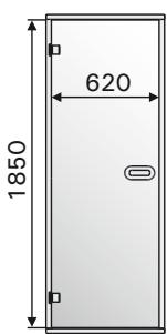 HARVIA SAUNA - Glass door - 1