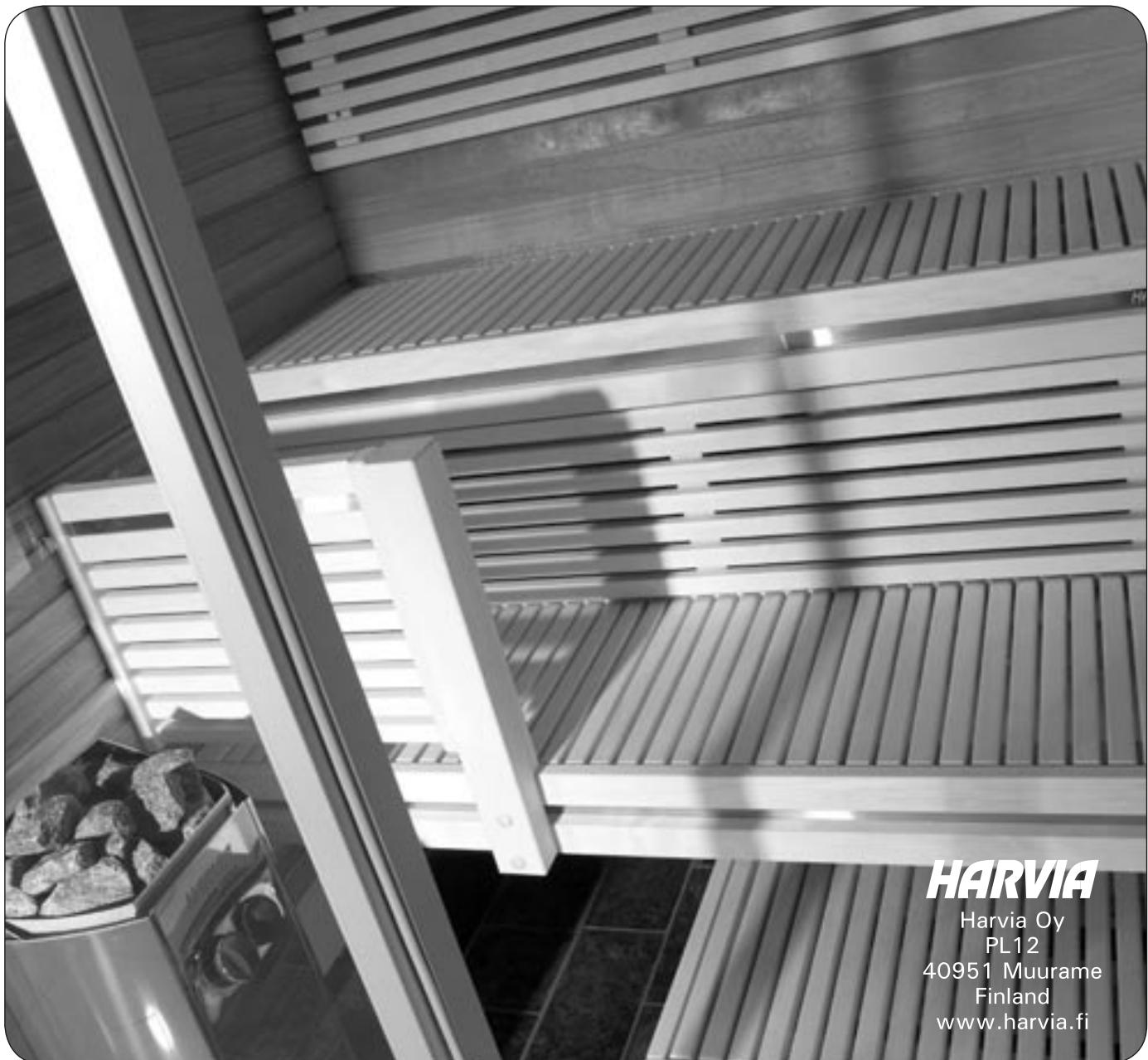 HARVIA SAUNA - SPECIFICATION - 1
