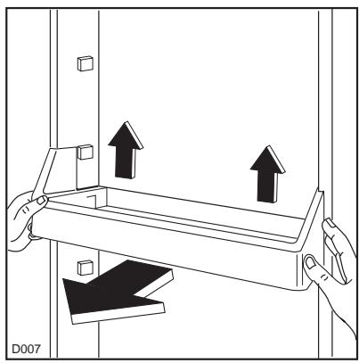 REX FI160FA - Positioning the door shelves - 1