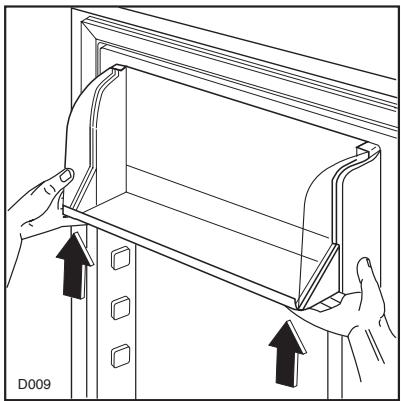 REX FI22/102VA - Positioning the door shelves - 1