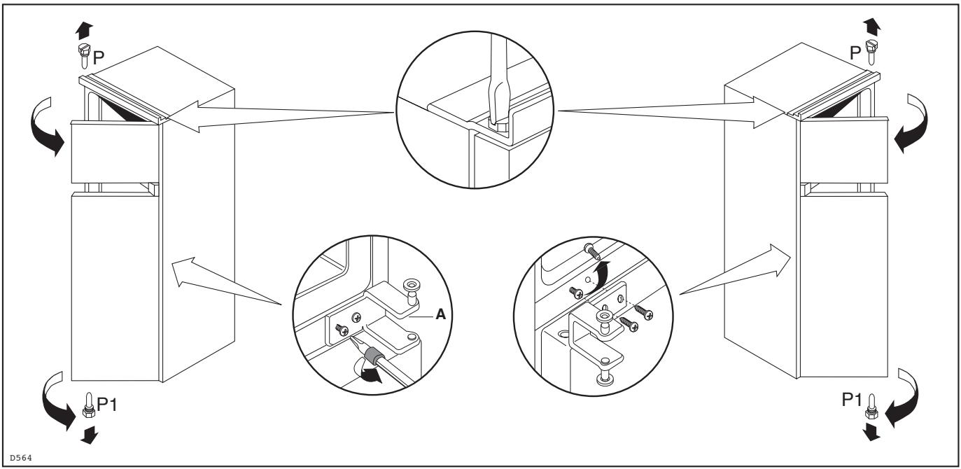 REX FI285/2TA - Door reversibility - 1