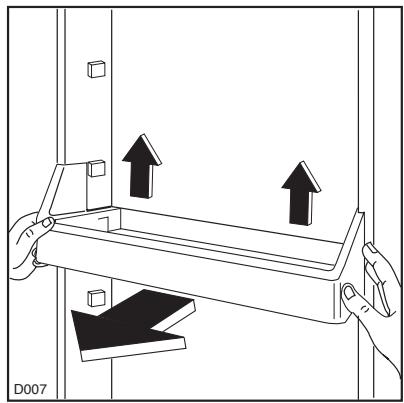 REX FI285/2TA - Positioning the door shelves - 2