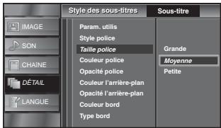 SYLVANIA LC320SLX - Taille police - 1